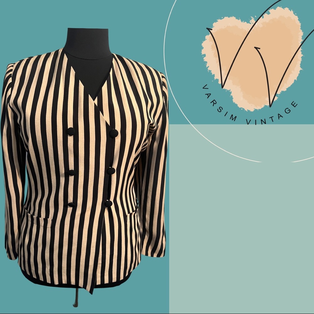 Vintage Striped Blazer